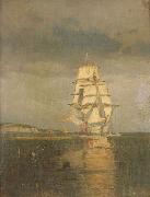 Carl Wilhelm Barth For regnbygen oil painting
